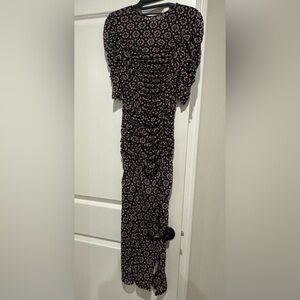 Free People Brielle Black Combo Dress NWT